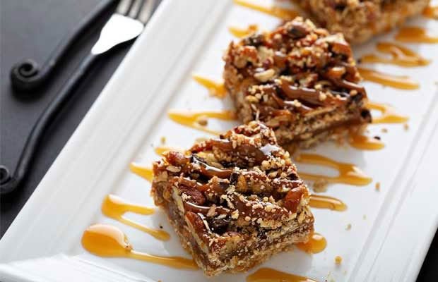 Coffee Ginger Walnut Slice